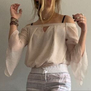 Vintage Revamped Sheer Flowy Top